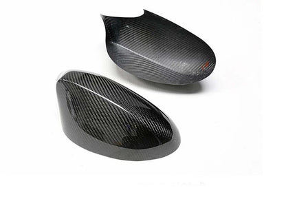 Real Carbon Fiber Side Mirror Cover Cap For BMW 1 Series E87 120i 130i 2007-2008