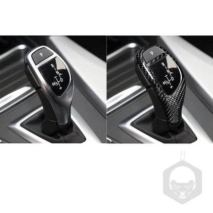 Real Carbon Fiber Gear Shift Knob Kit fit For BMW F20 F22 F30 F32 F10 M Sport