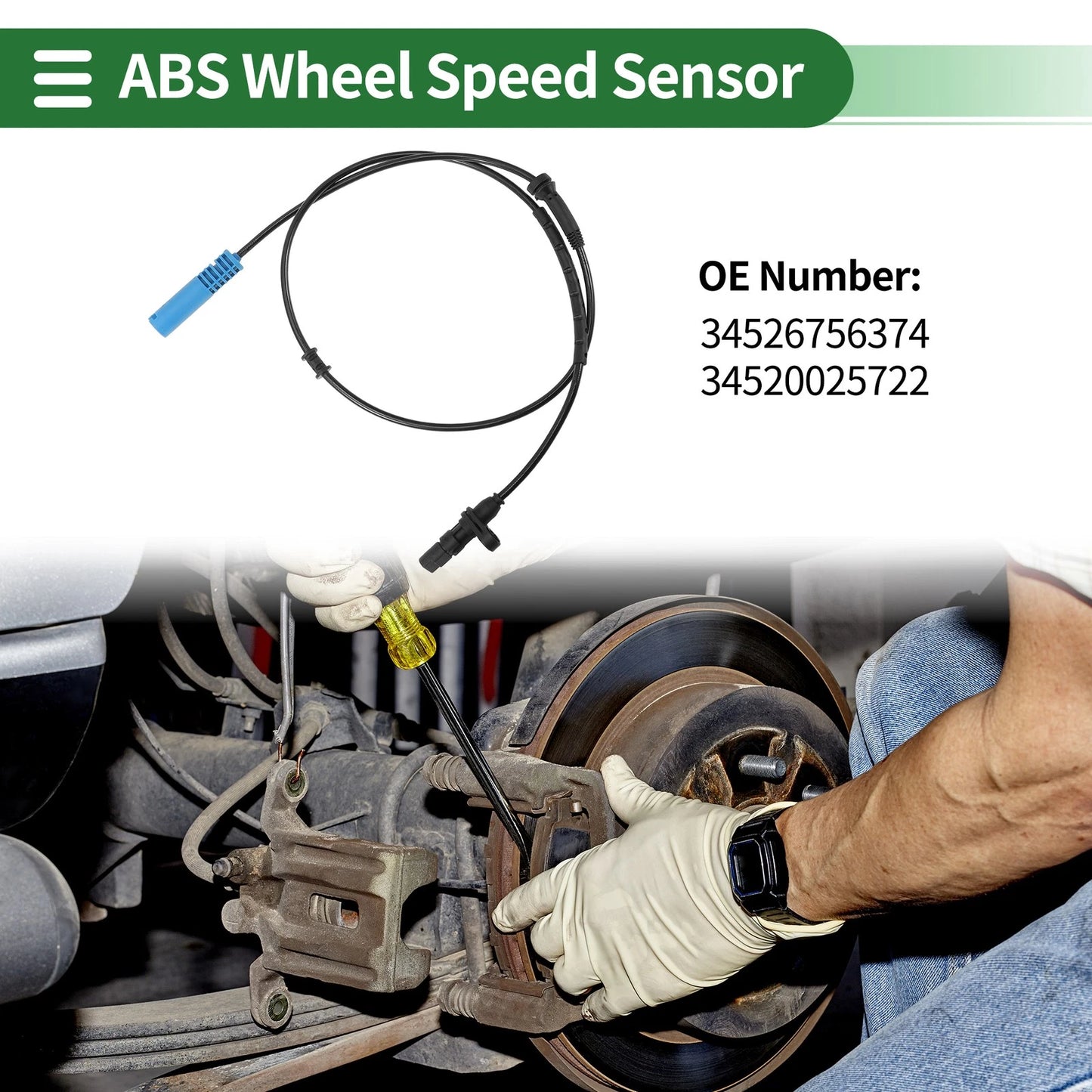 ABS Wheel Speed Sensor for BMW 740i (1999 - 2001)