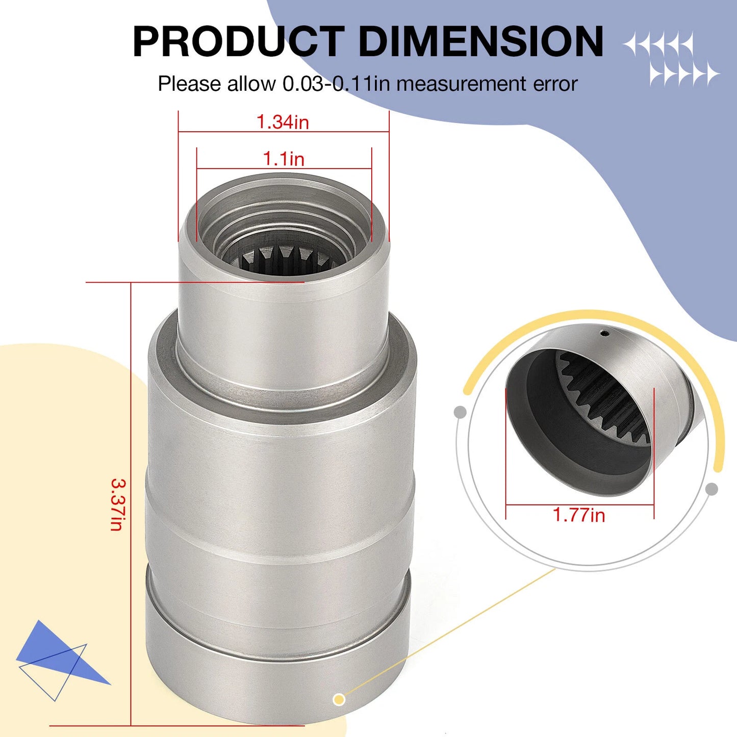 Front Pinion Joint for Honda Foreman 400 TRX400FW 1995-2001