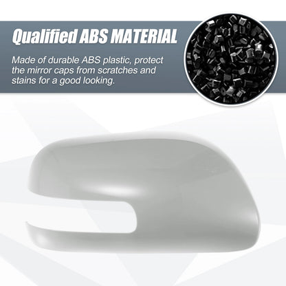 Right Side Car Mirror Cover Cap Replacement Gray for Toyota Camry (2006-2011)