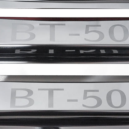 Stainless Chrome Door Sill Scuff Plates for Mazda BT-50 (2021-2025)