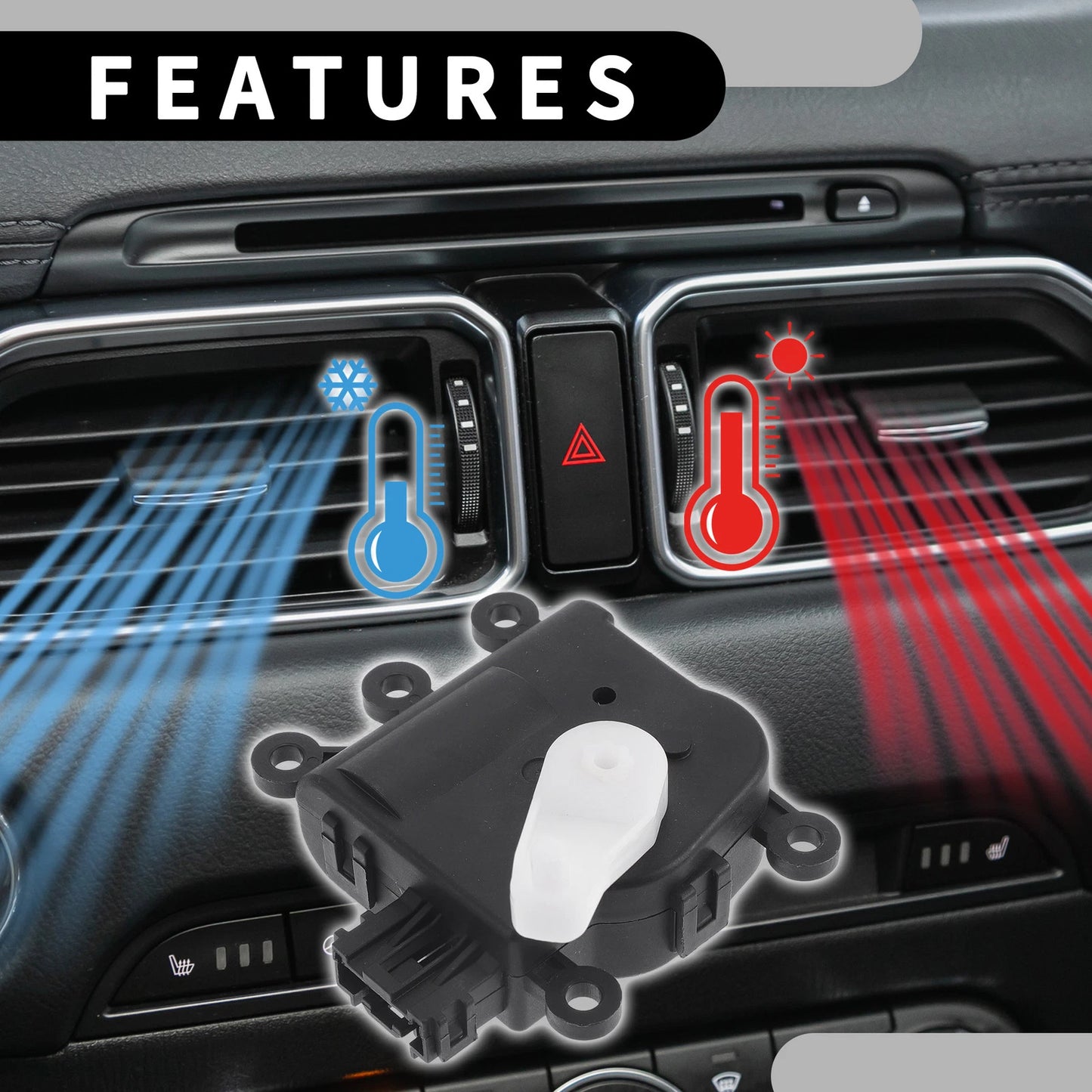 HVAC Heater Blend Door Actuator for Mazda 3 (2010-2013)