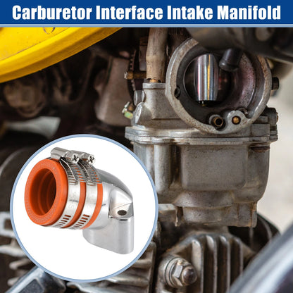 1.3" Intake ID Orange Carburetor Interface for GY6-125 150 4T