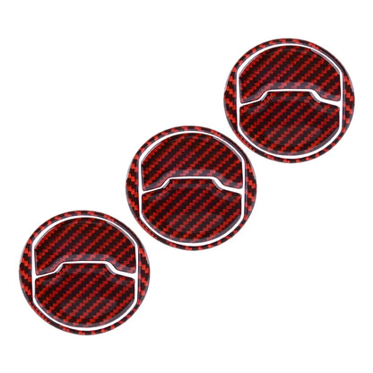 Red Carbon Fiber Air Vent Trim for Ford Mustang (2015-2019)