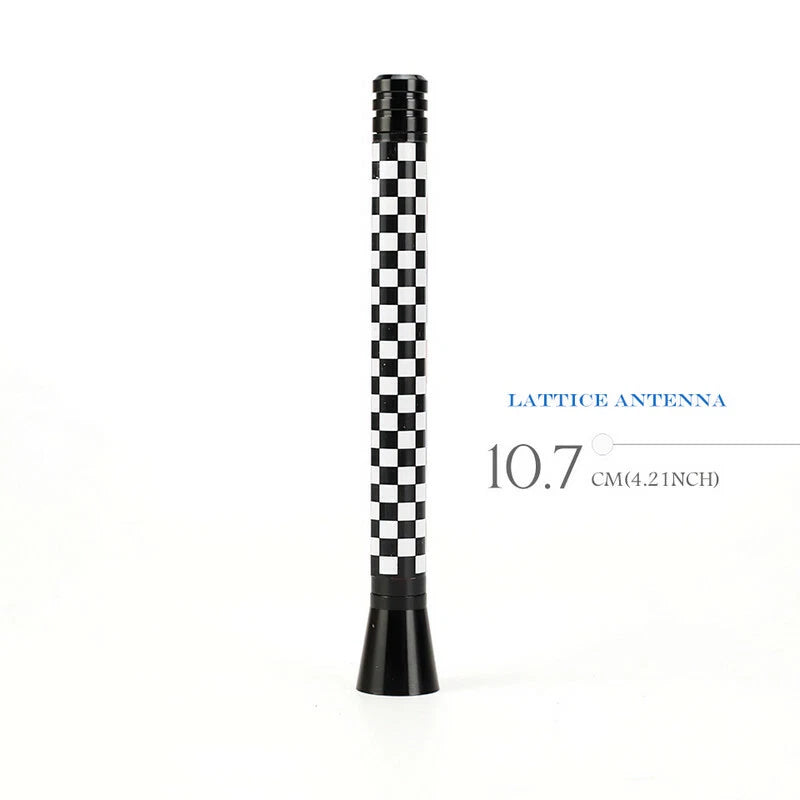 Short Antenna for MINI Cooper Aerial Exotic Accessories Black & White Style 4.2"