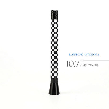 Short Antenna for MINI Cooper Aerial Exotic Accessories Black & White Style 4.2"