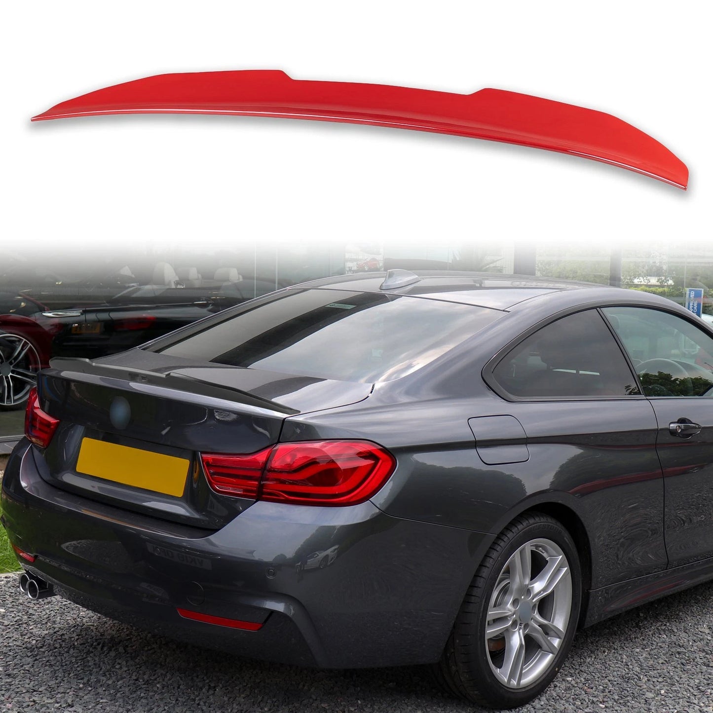 ABS Boot Spoiler for BMW 4 Series F32 (2013-2019) Melbourne Red A75