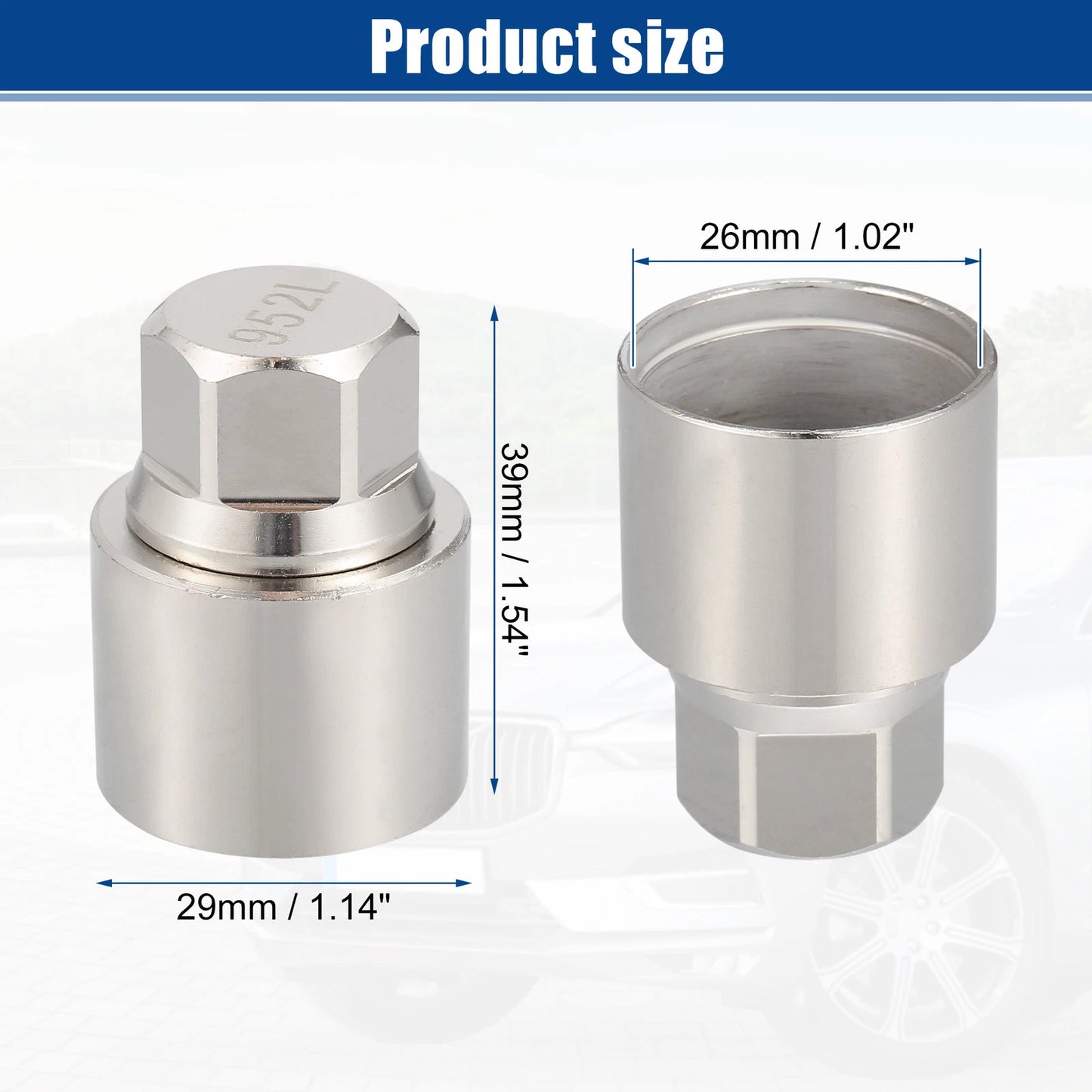 Wheel Lock Lug Nut Anti Theft Key for Volvo (2001-2023)