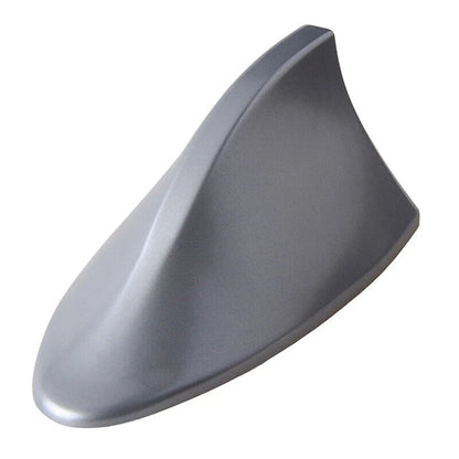 Universal Grey Shark Fin Roof Car Antenna for FM/AM Radio - Adhesive