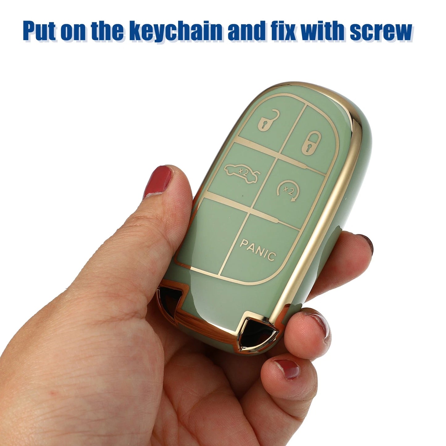 TPU 5-Button Keyless Entry Remote Cover for Dodge Charger Challenger Dart