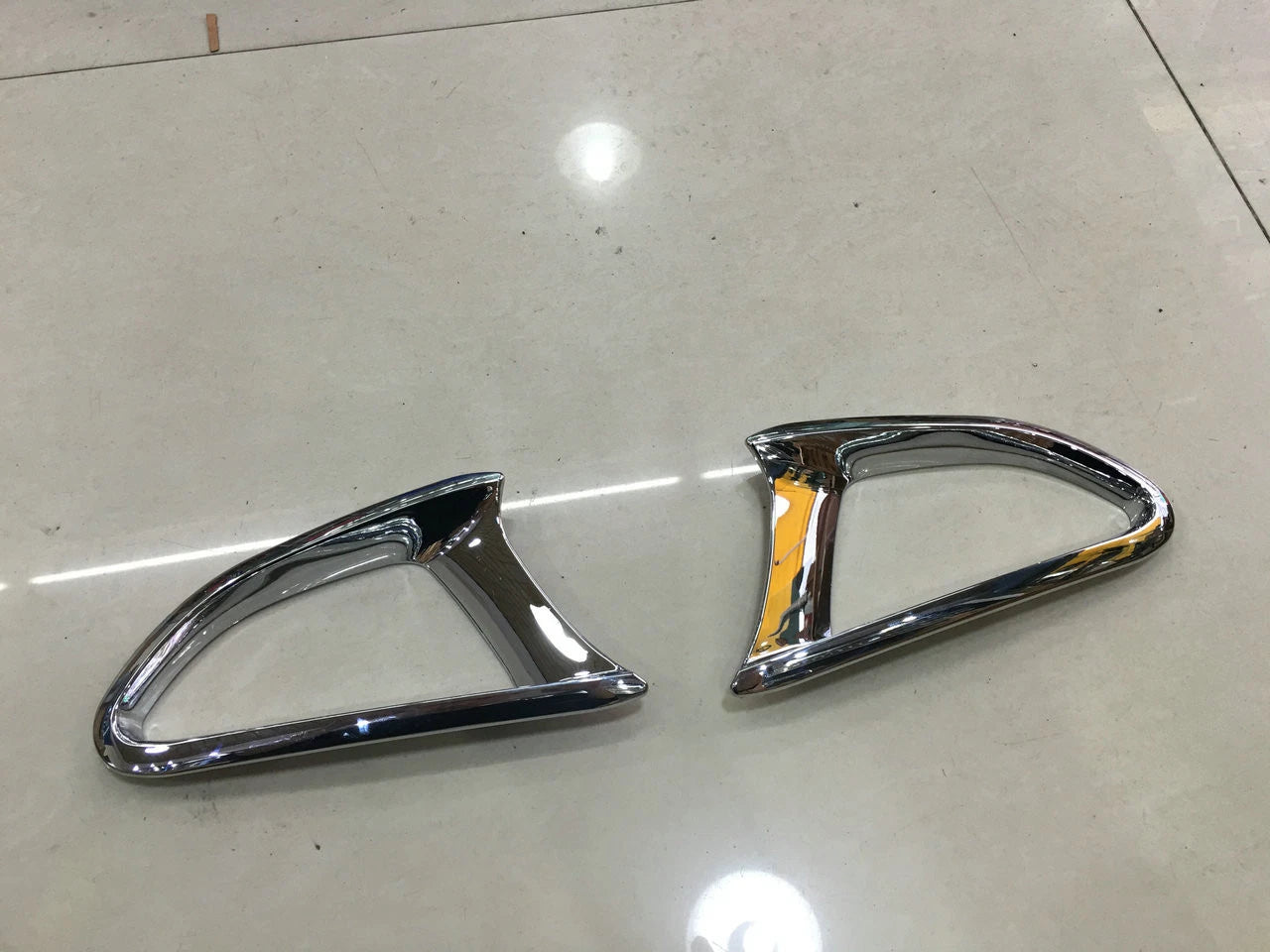 Triple Chrome Rear Fog Light Cover Trim for Mazda 2 (2015-2017)