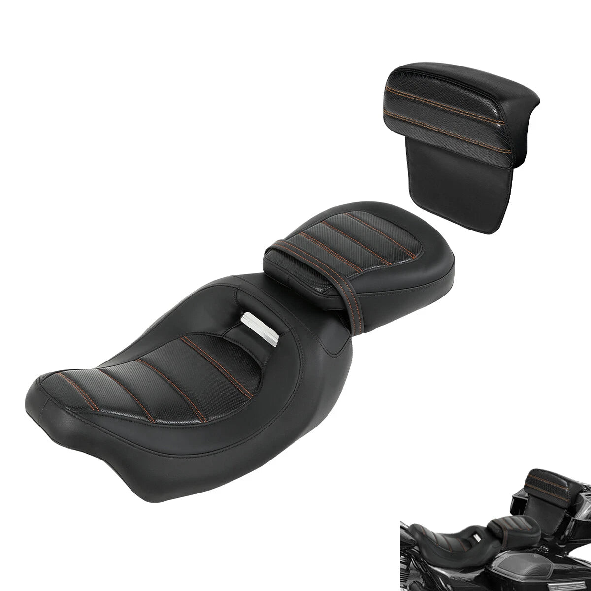 Rider Driver & Passenger Seat Backrest for Harley Electra Glide (2014-2023)