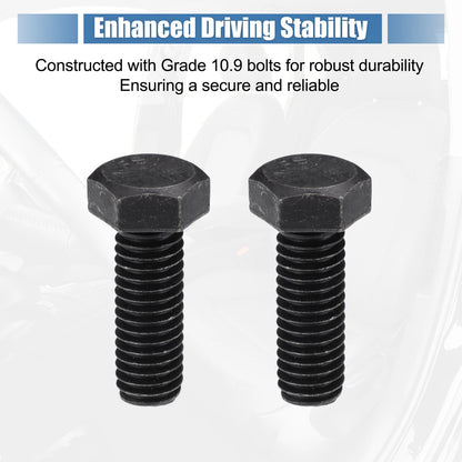 Front Seat Mounting Bolts for Jeep Wrangler TJ (1997-2006) - Black Metal Set