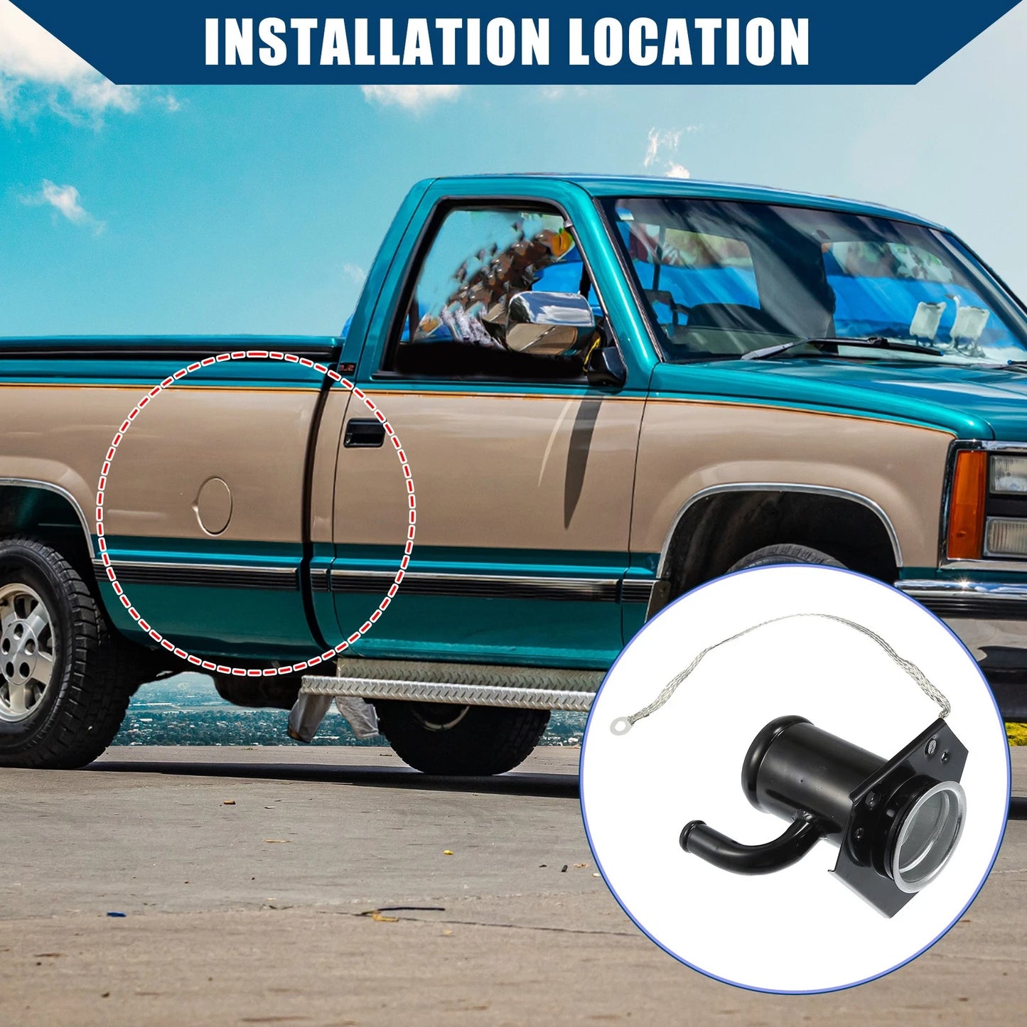 Fuel Tank Filler Neck Hose for Chevy & GMC C1500