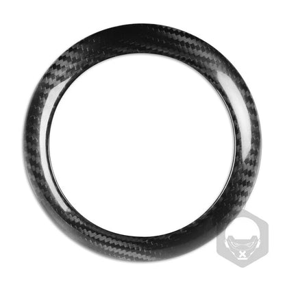 Dry Carbon Fiber Steering Wheel Center Trim Ring for Mini Cooper R50 R53 02-04