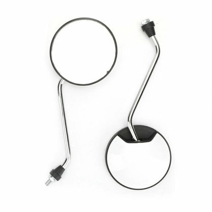 White Mirror Set for Universal Scooter M8 CW Thread (New) (F2)