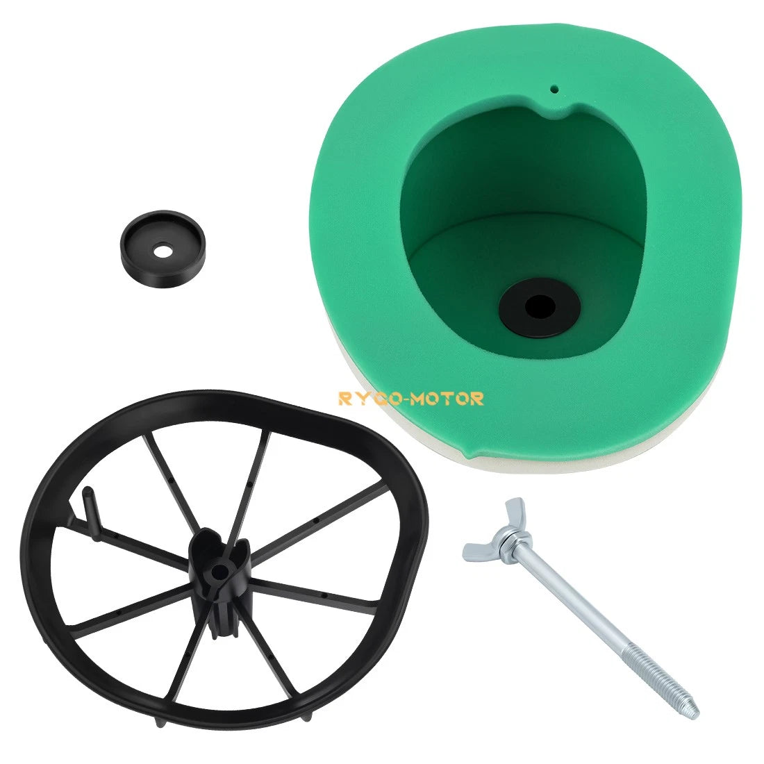 Air Filter Cleaner w/ Cage Holder & Wing Bolt Suzuki RM125 RM250 (2001–2008)