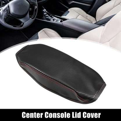 Center Console Armrest Box Cover for Ford with Carbon Fiber Pattern (No Year)