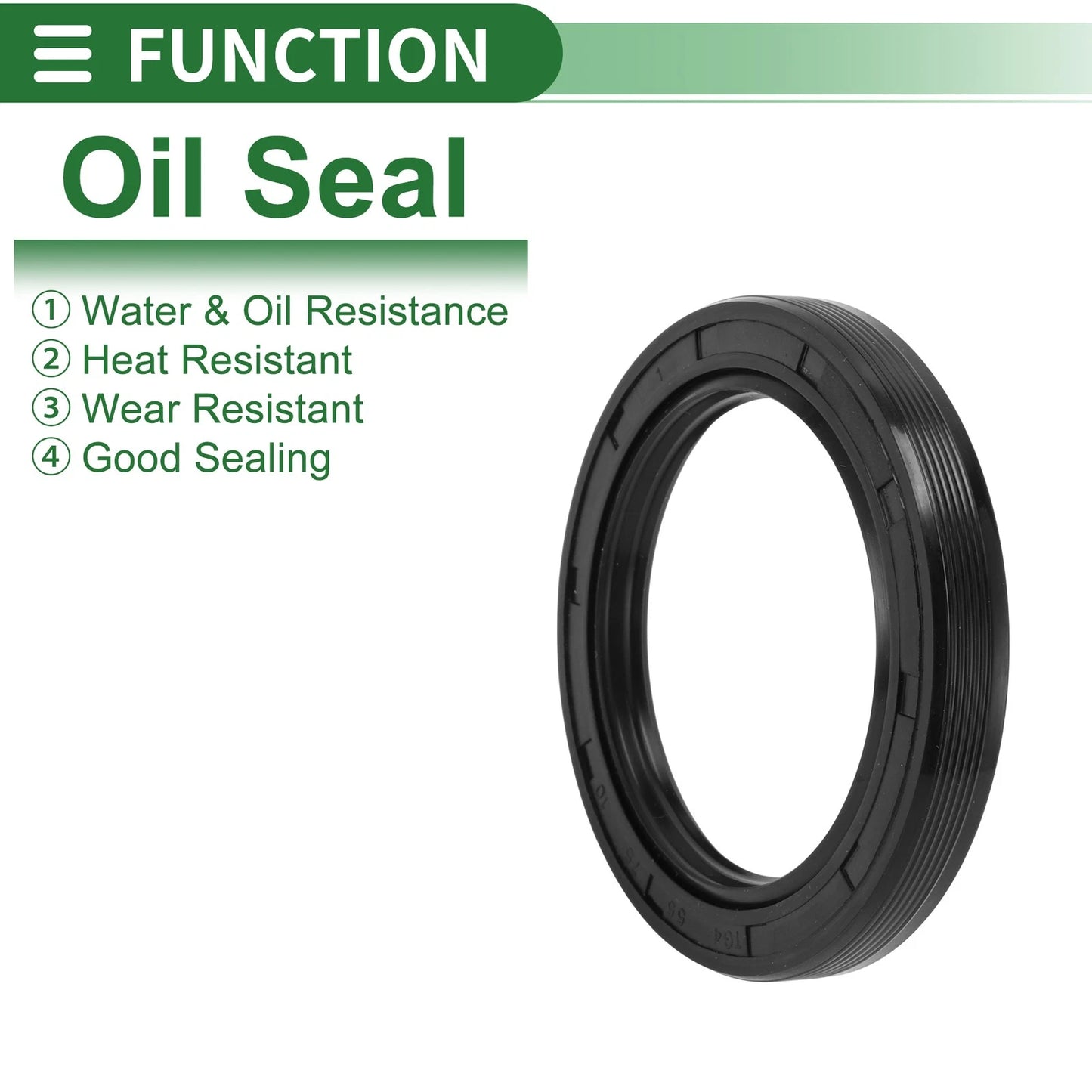 Oil Seal 55x75x10mm Seal Ring Rotary Shaft NBR Rubber High Pressure Black