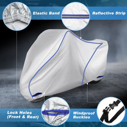Cover / 245cm / Waterproof Scooter/Motorbike Cover Rain Dust Protector