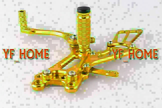 Gold Motorcycle Rearsets Footrest Pegs for Honda CBR 600RR (2007-2014)