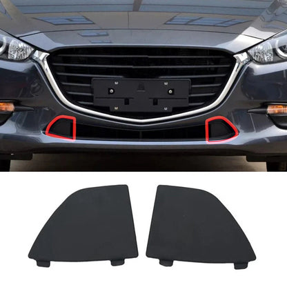 Front Bumper Lower Grille Tow Eye Covers for Mazda 3 (2017-2018)