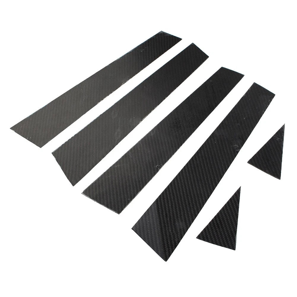 6 x Exterior Door Window B Pillar Post Cover Trim for Audi A3 (2014-2018)