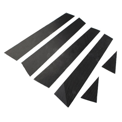 6 x Exterior Door Window B Pillar Post Cover Trim for Audi A3 (2014-2018)