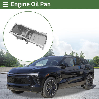 1 x Engine Oil Pan Aluminum Silver Tone for Buick Rainier (2004–2007)