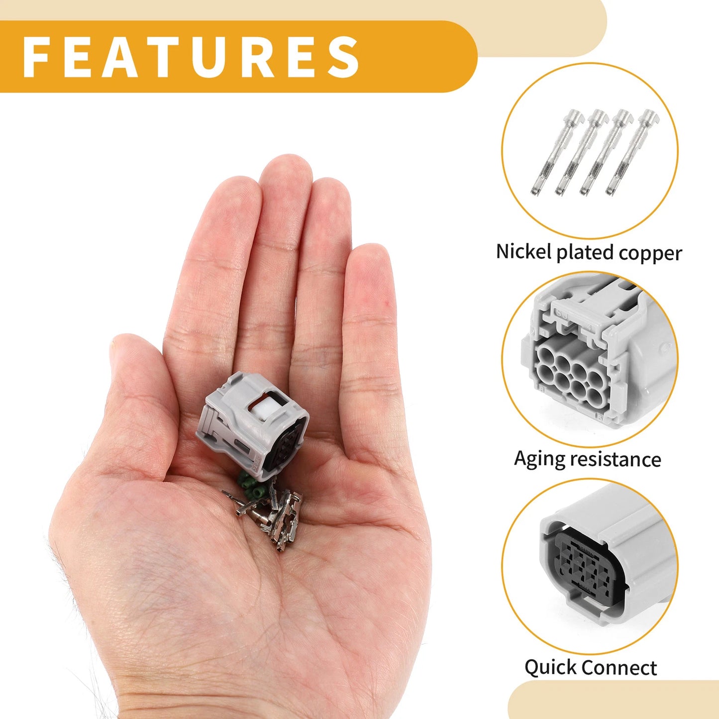 8 Pin Cruise Control Distance Sensor Connector for Toyota Corolla (2019-2022)