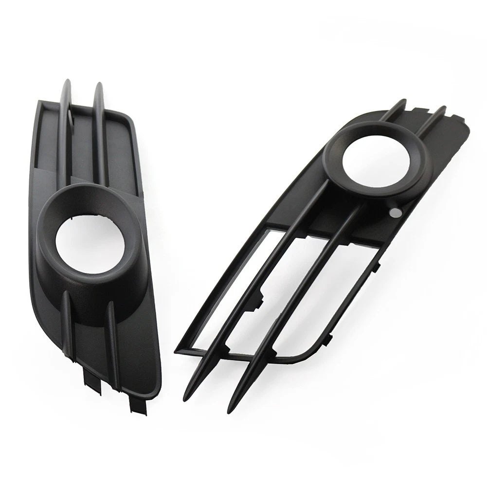 2 x Front Bumper Fog Light Grille Covers for Audi A6 C7 (2012-2015)