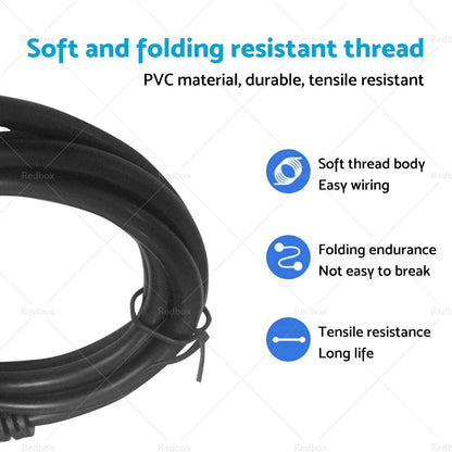 12" OBD2 16 Pin Splitter Extension Cable Male to Dual Female Y Lead