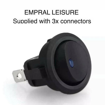 Campervan 12V/24V Light Switch LED Rocker Switch for Motorhome/Boat