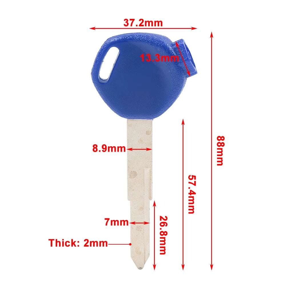 Uncut Blade Blank Key for DIO 100 125 150cc Z4 Z125 SCR100 WH110