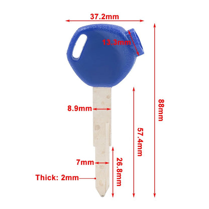 Uncut Blade Blank Key for DIO 100 125 150cc Z4 Z125 SCR100 WH110