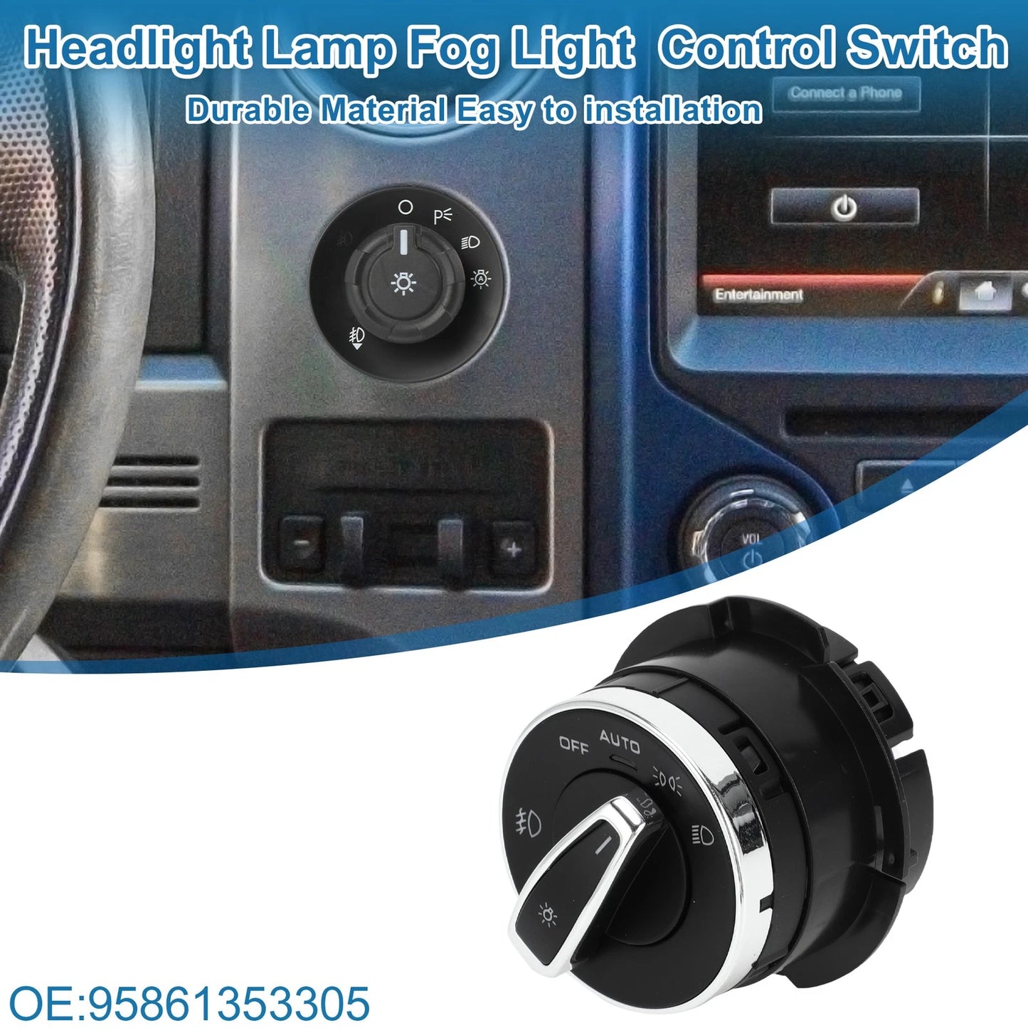 Headlight Fog Light Control Switch for Porsche Cayenne (2011-2016)