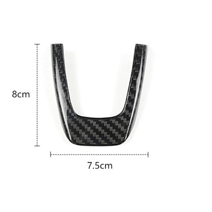 Carbon Fiber Steering Wheel Center Trim for Fiat 500/Abarth 2012-2015