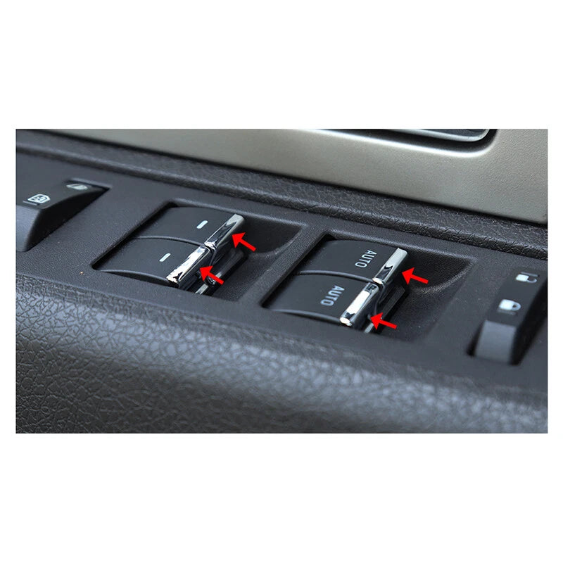 7 x Window Lift Button Switch Trim Covers for Ford F-150 (2009-2014)
