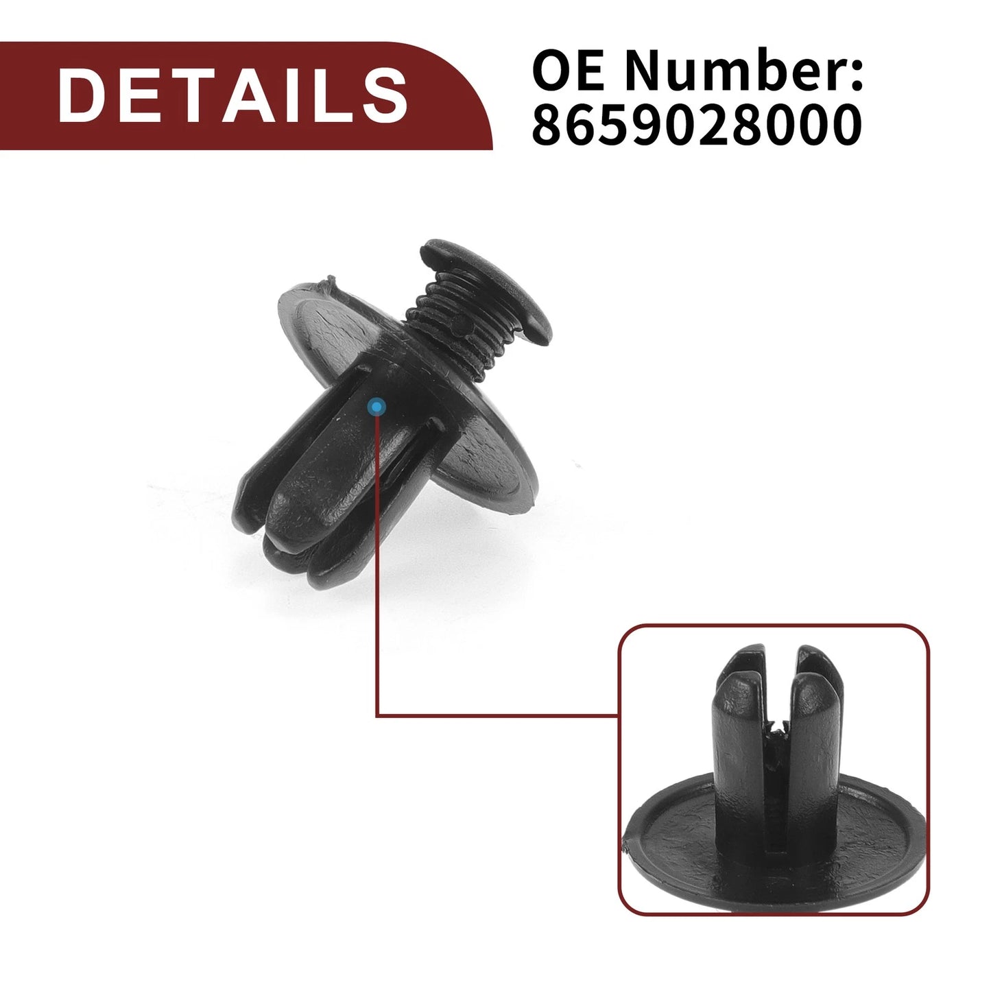 Fender Skirt Clips 20 Pcs for Kia Soul 1.6L 2.0L (2010-2019)