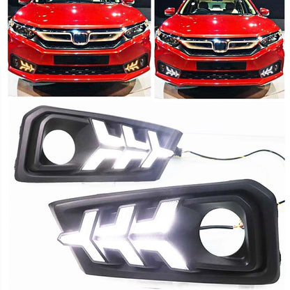 DRL Daytime Running Lights for Honda Amaze (2018-2021) 1 x Pair Amber White