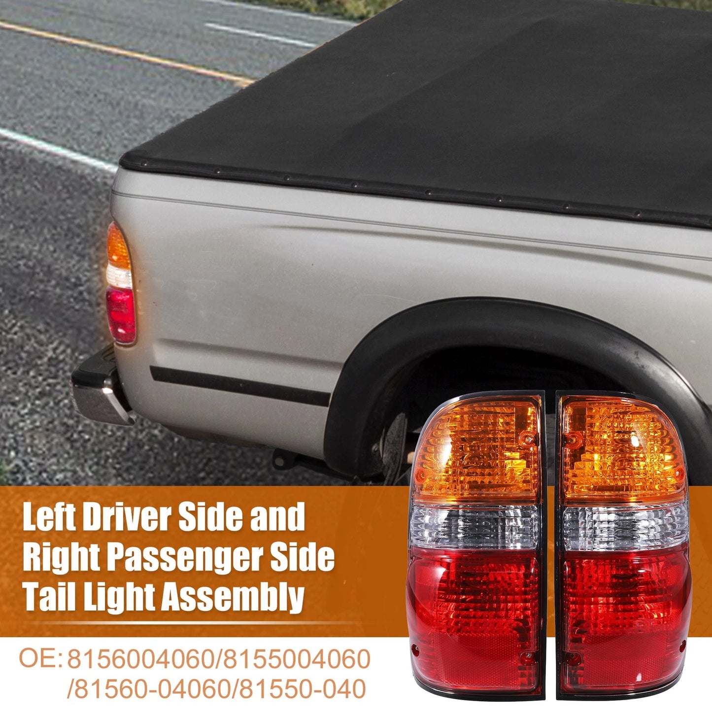 Left Right Tail Light Lamp for Toyota Tacoma (2001-2004) 1 Pair