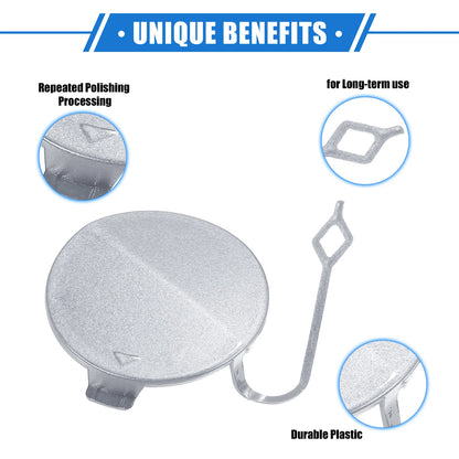 Tow Hook Eye Hole Cover Cap for BMW F32 (2012-2019) - Silver Tone