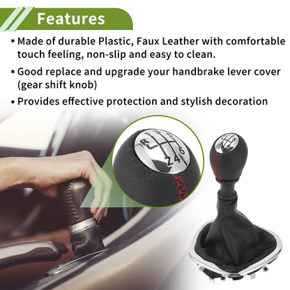6 Speed Gear Shifter Knob & Cover for Fiat Talento (2016-2023)