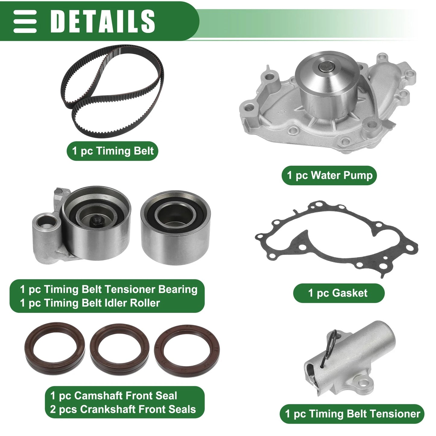 Car Engine Timing Belt & Water Pump Set for Toyota Camry (2001-2006)