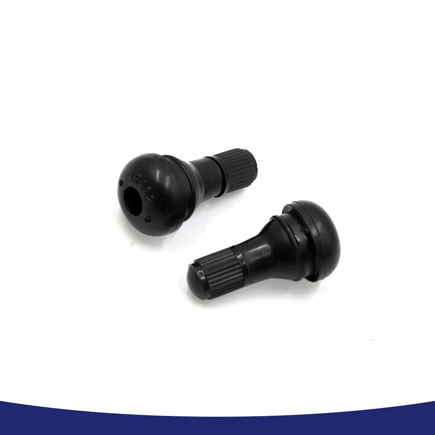 2 x Rubber Motorcycle Tubeless Tire Valve Stems with Dust Cap for Universal