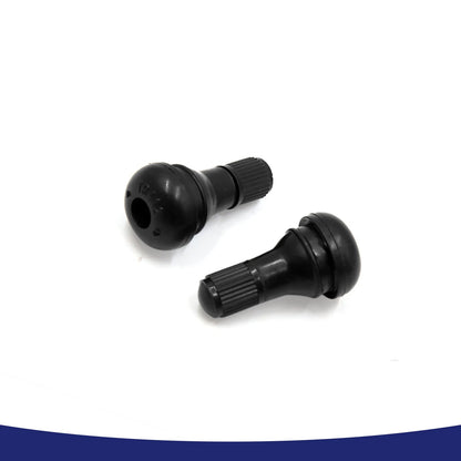 2 x Rubber Motorcycle Tubeless Tire Valve Stems with Dust Cap for Universal
