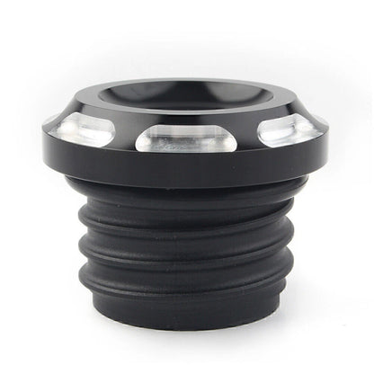Black Fuel Gas Tank Oil Cap Cover for Harley FXS FXDF FXDL XL