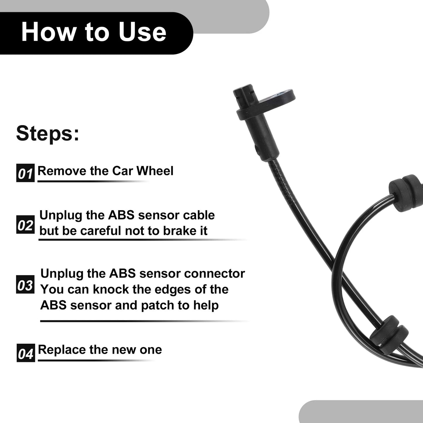 ABS Wheel Speed Sensor for Ford Fiesta (2014-2019)