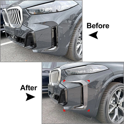 Front Bumper Side Spoiler Air Vent Trim for BMW X5 G05 M Sport (2023-2025)